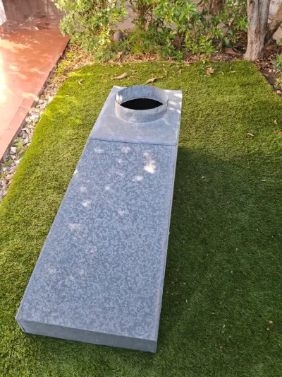 Campana para quincho galvanizada, sin uso - miniatura 3