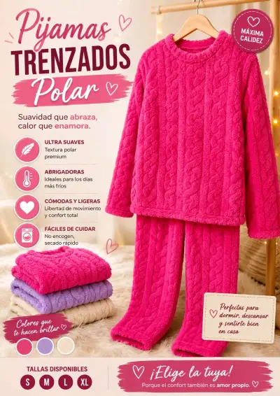 Pijama trenzado mujer - miniatura 1