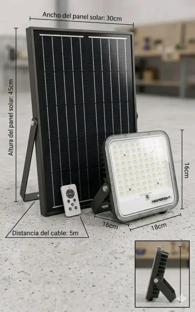 Foco solar 100w  megabright - miniatura 3