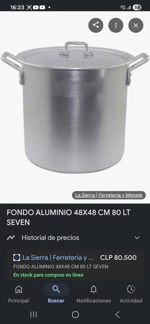 Fondos de aluminio 80 Litros - 2