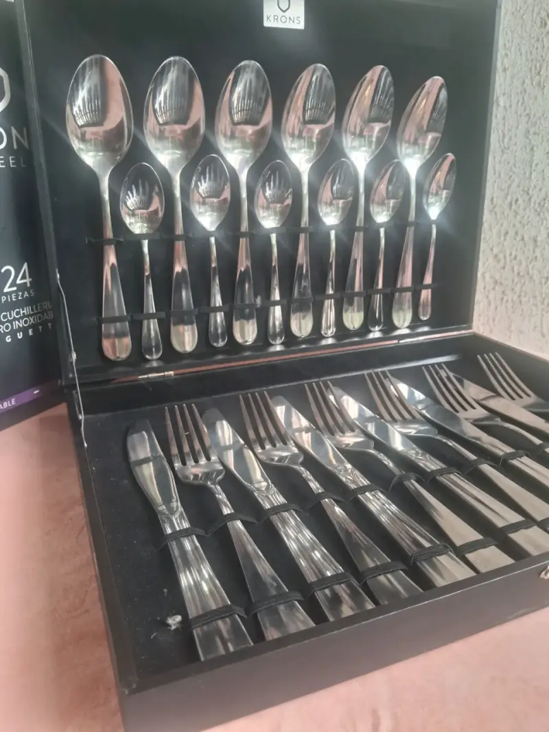 Juego de cuchillería acero inoxidable hermoso dise - 1