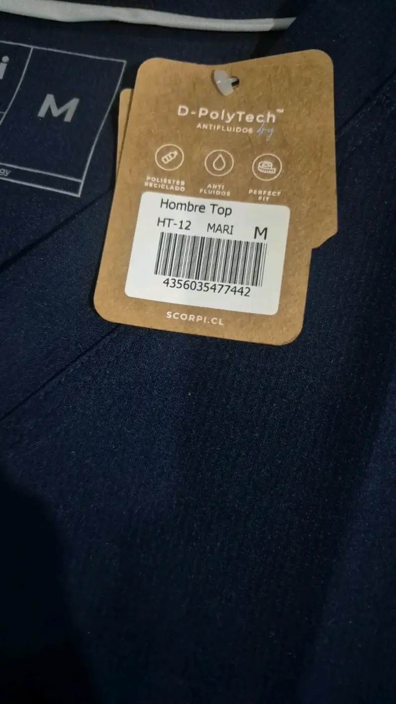 Uniforme Clínico antifluidos hombres Talla M - 2