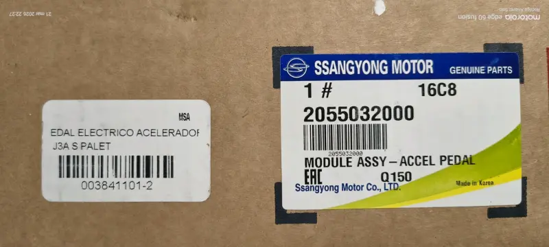 Pedal acelerador SsangYong Actyon Sport - 5