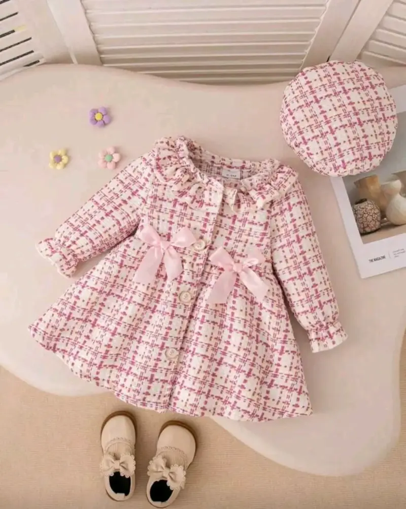 Vestido con boina para bebé - 1