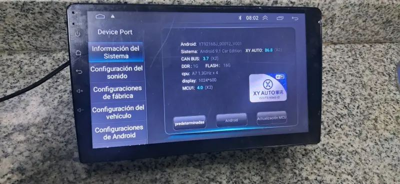 Radio de auto 9" card play - 2