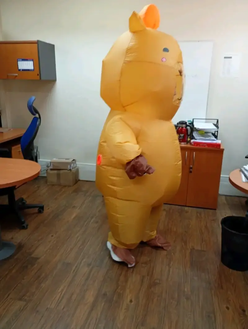 Disfraz inflable capibara
