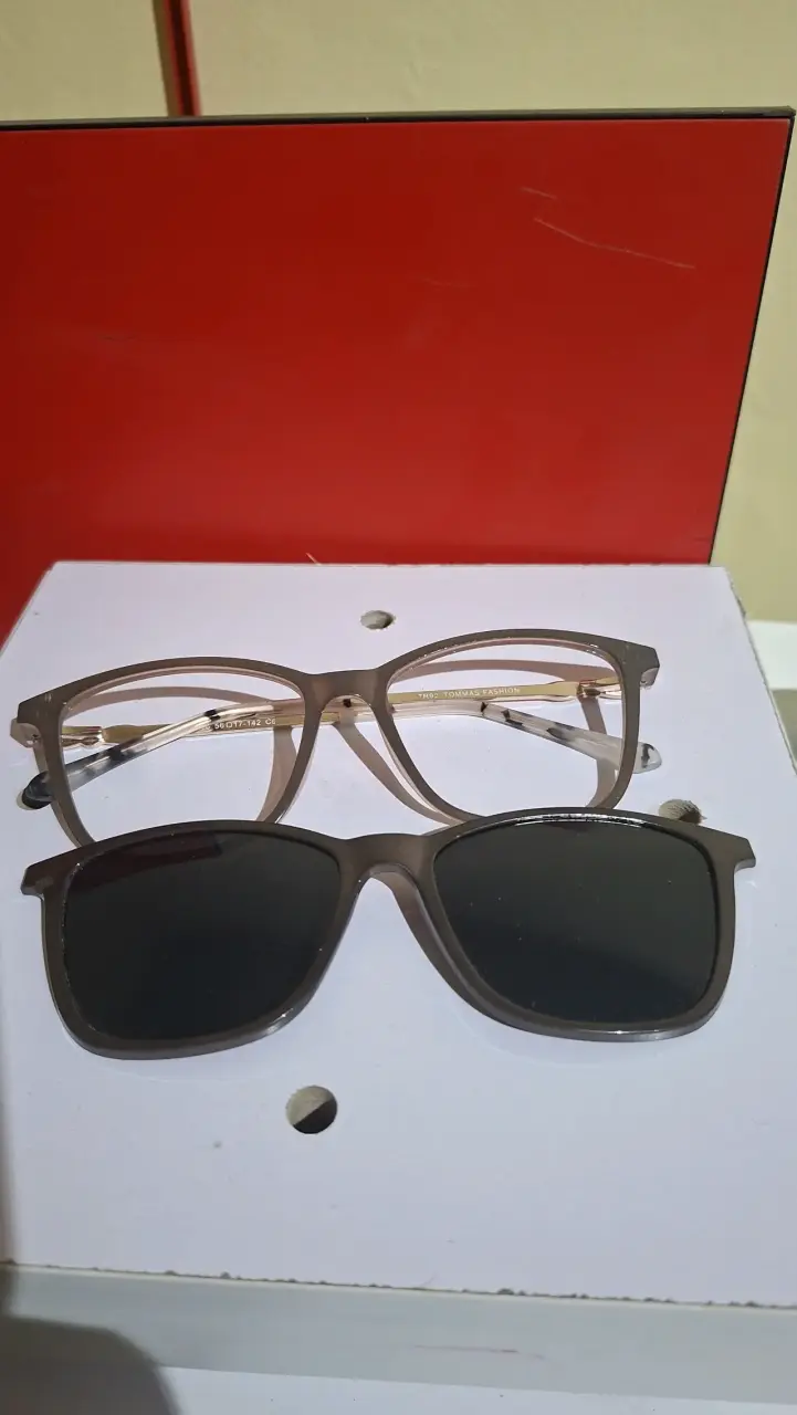 Lentes opticos con clip on - 2