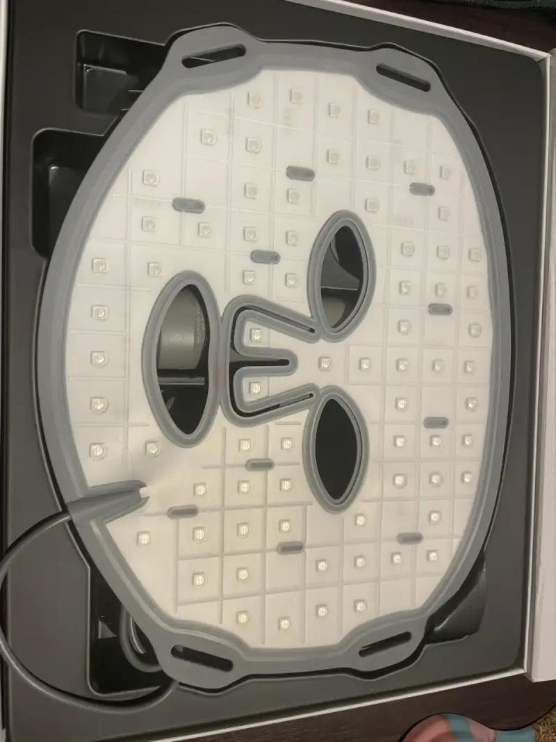 Máscara facial luz led roja azul e infrarroja - 2