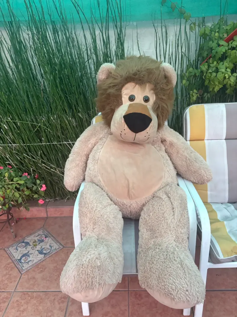 Oso peluche gigante leon