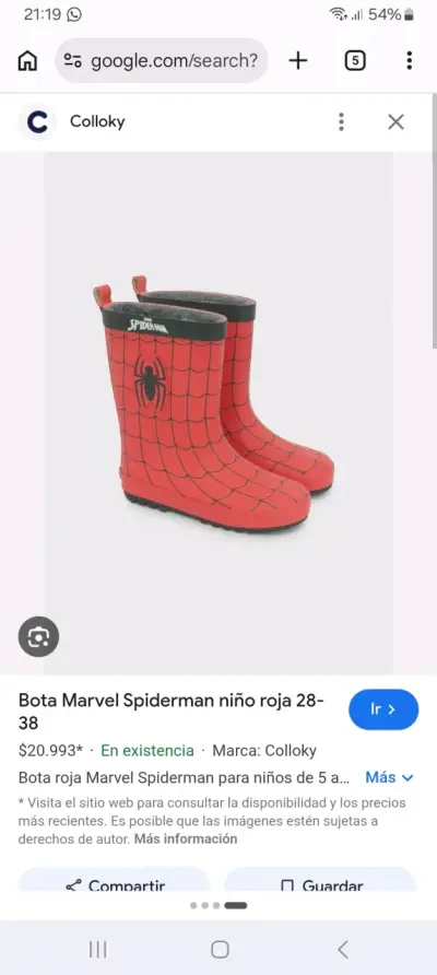 Vendo botas spider man nuevas talla 28 $15.000Prec - miniatura 2