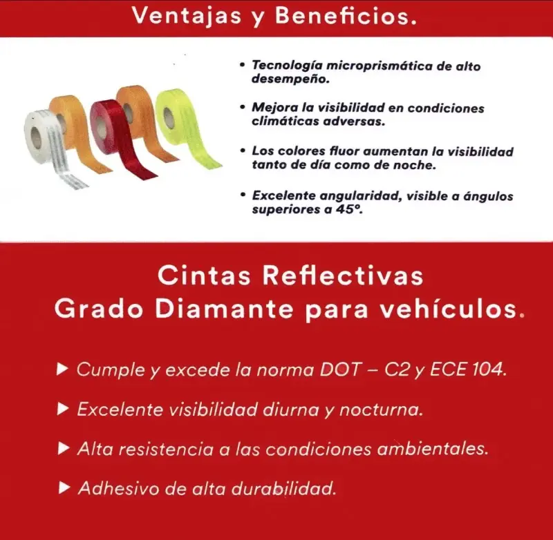 Cintas reflectantes  3M originales - 4