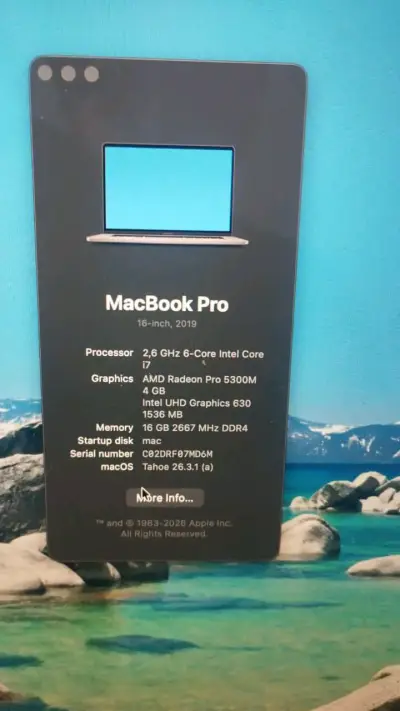 MacBook pro i7  del 2019 - miniatura 1