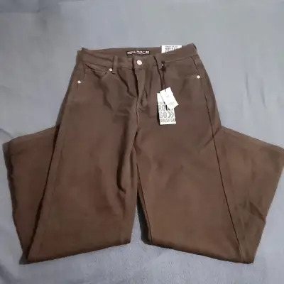 Pantalones de jeans café - miniatura 1