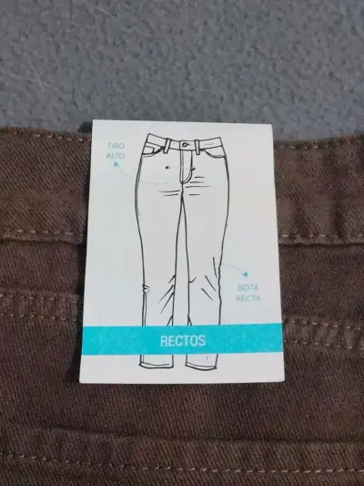 Pantalones de jeans café - miniatura 3
