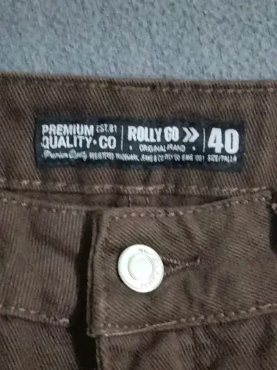 Pantalones de jeans café - miniatura 4