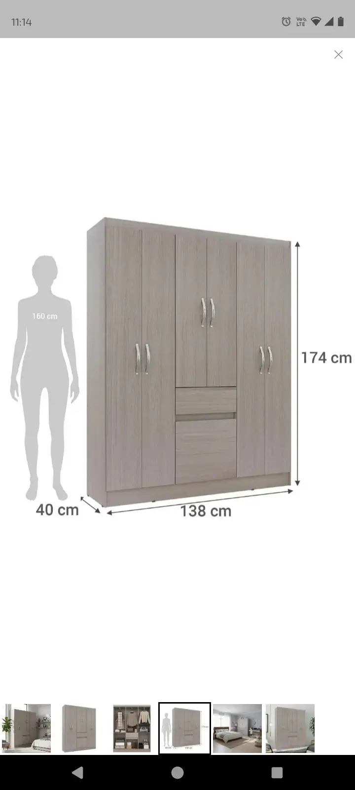 Closet de 6 2 cajones - 1