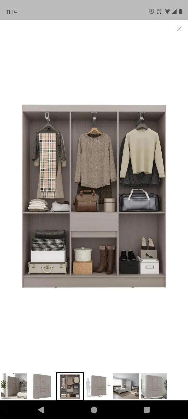 Closet de 6 2 cajones - 4