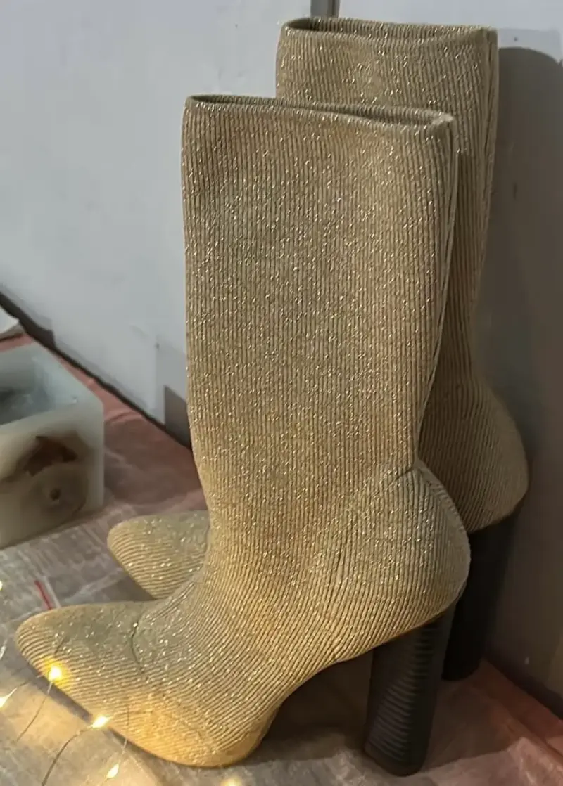 Botas calcetín con tacón