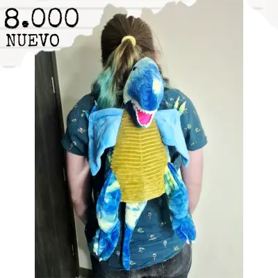 Mochila de dinosaurio azul pterodactilo - miniatura 1