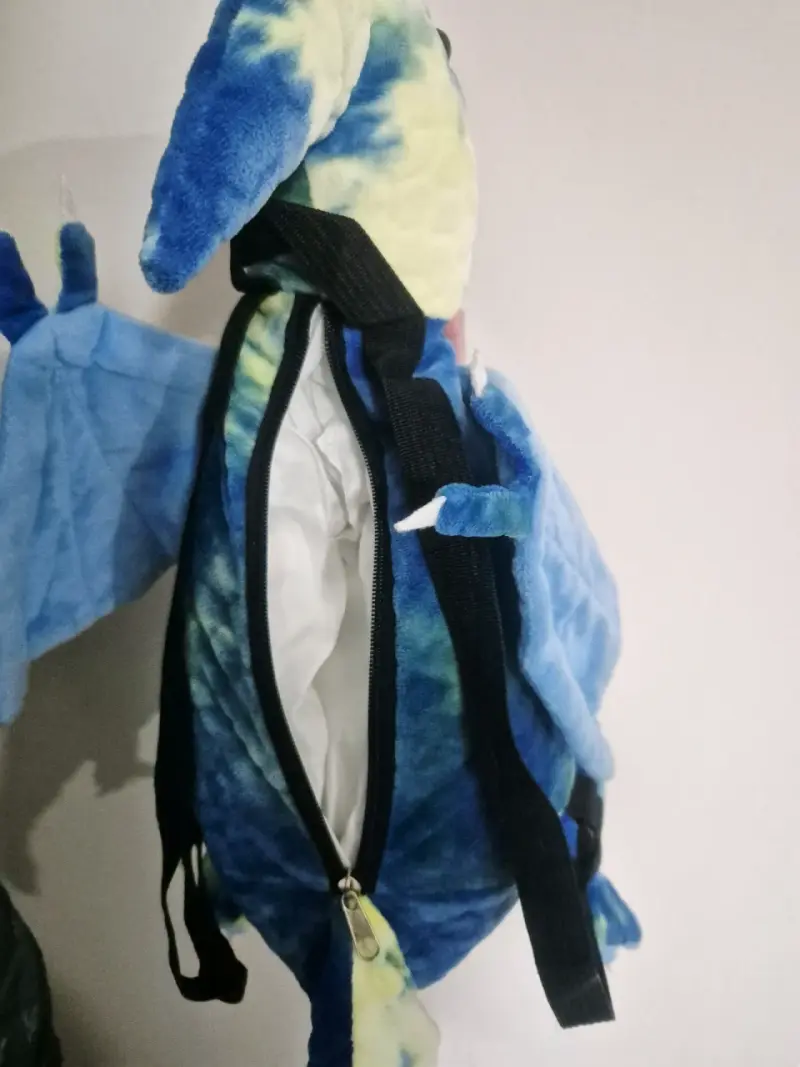 Mochila de dinosaurio azul pterodactilo - 3