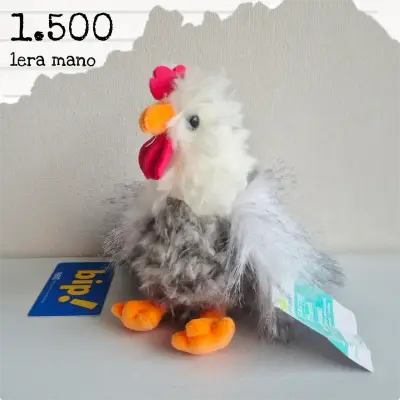 Gallina de peluche con etiqueta - miniatura 1