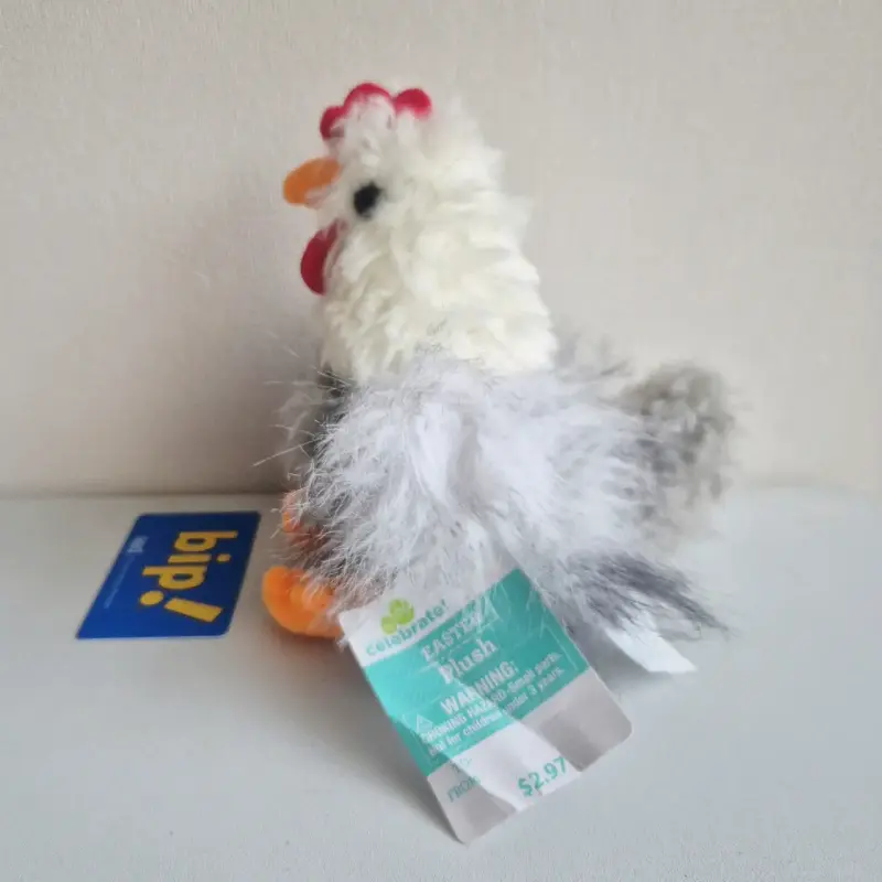 Gallina de peluche con etiqueta - 2