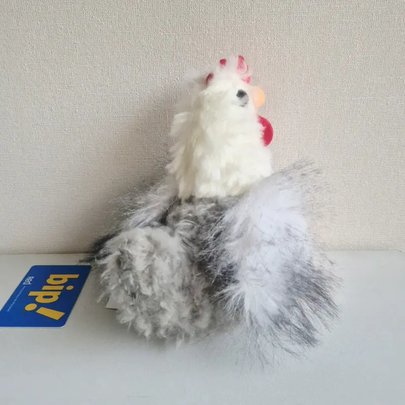 Gallina de peluche con etiqueta - 3