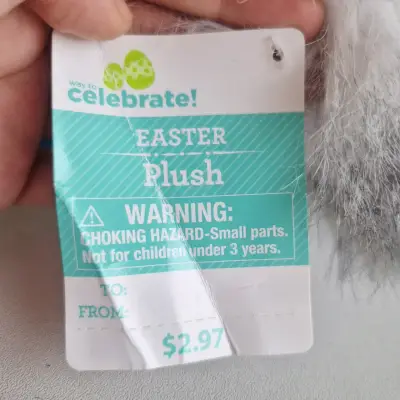 Gallina de peluche con etiqueta - miniatura 4