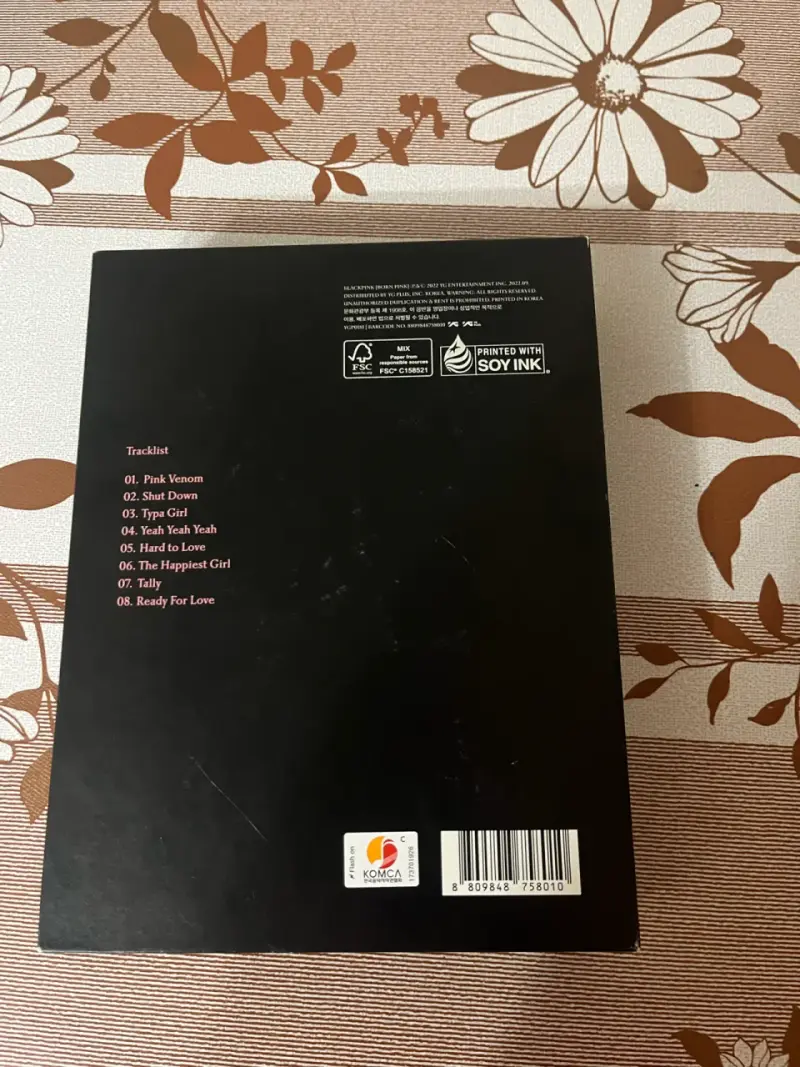 Blackpink album Born Pink ver. negra - 2