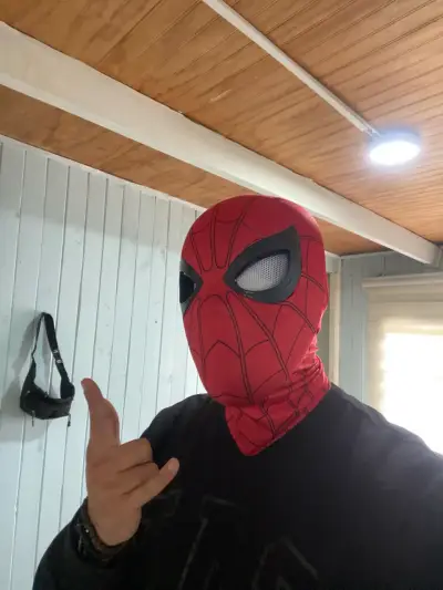 Máscara de Spiderman ojos movibles - miniatura 2