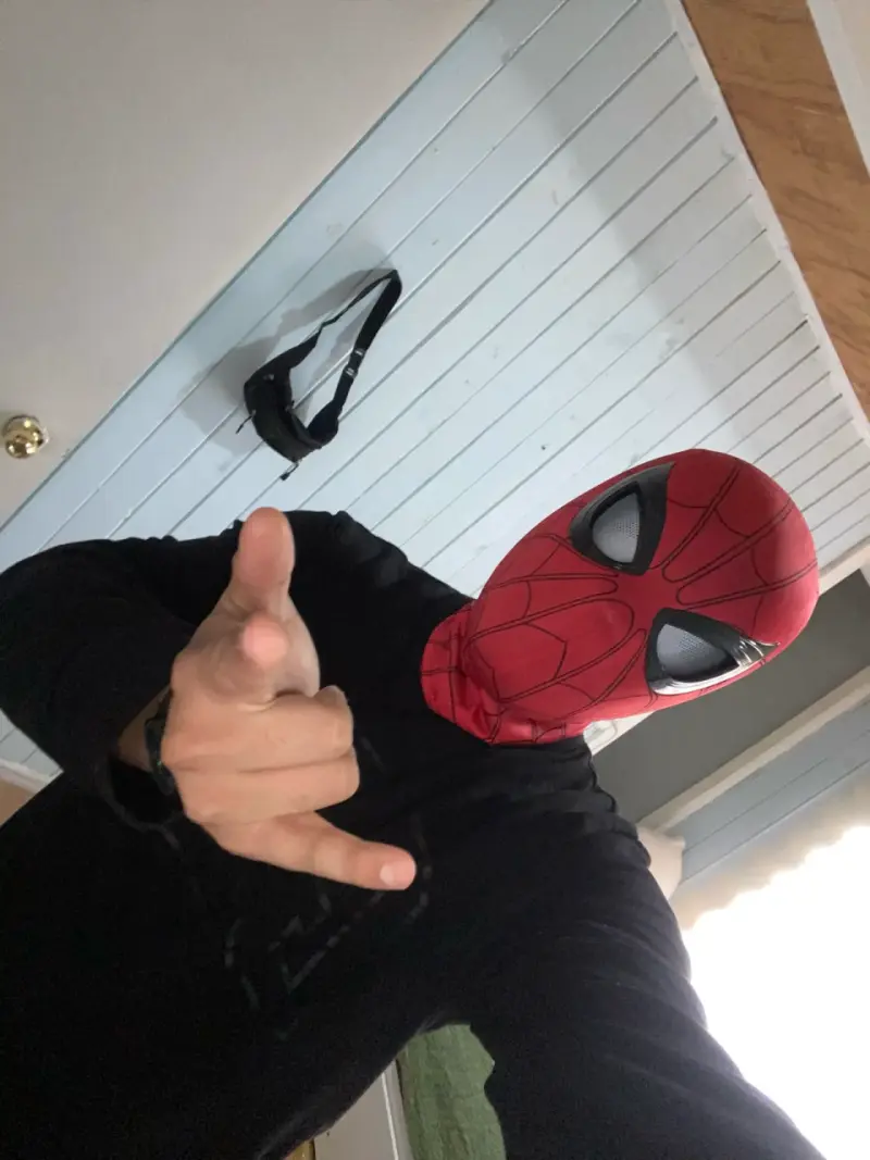 Máscara de Spiderman ojos movibles - 3