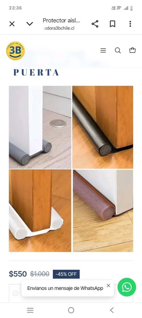 Sellador de puerta o aislante
