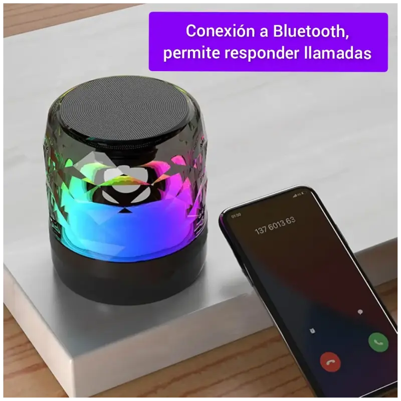 Parlante Bluetooth luminoso - 1