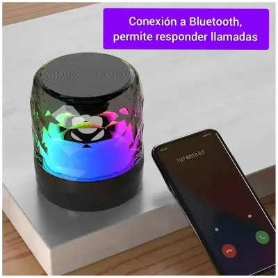 Parlante Bluetooth luminoso - miniatura 1