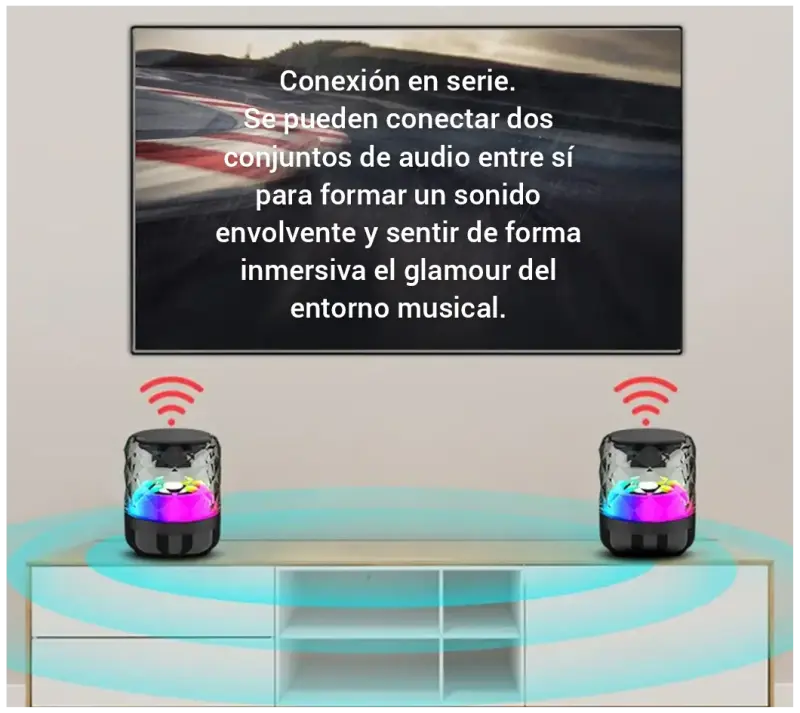 Parlante Bluetooth luminoso - 2