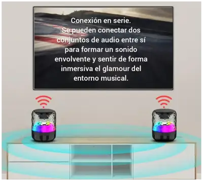 Parlante Bluetooth luminoso - miniatura 2