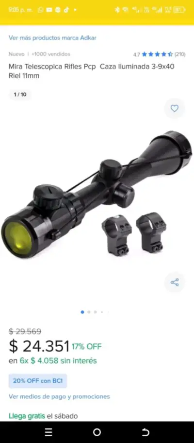 Rifle pcp 4,5 - miniatura 3