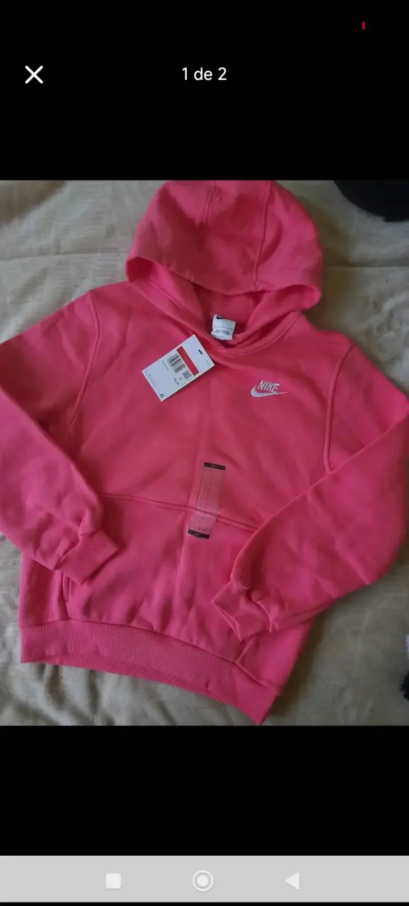 Poleron niña nike