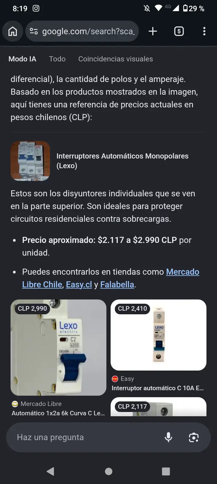 Interruptor automático tetrapolar - 4