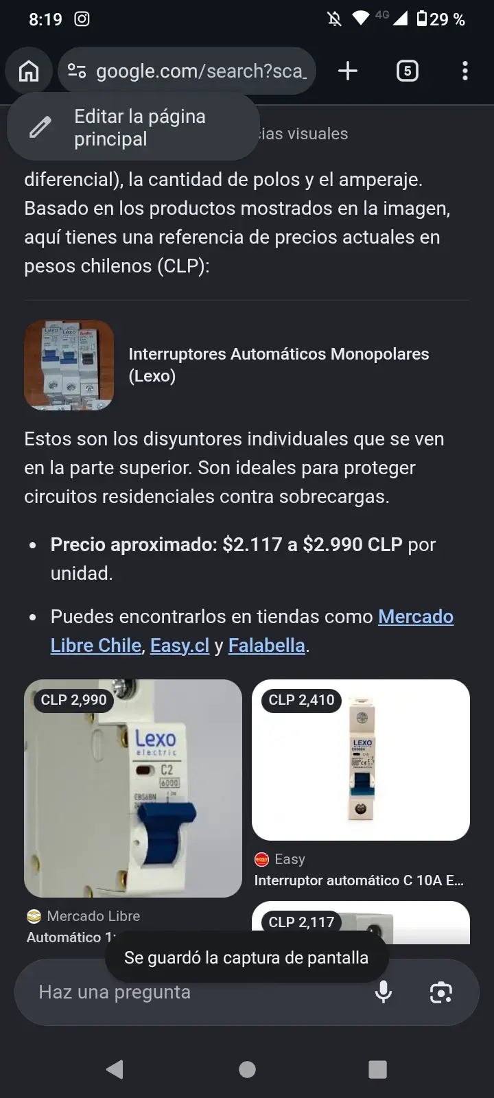 Interruptor automático tetrapolar - 5