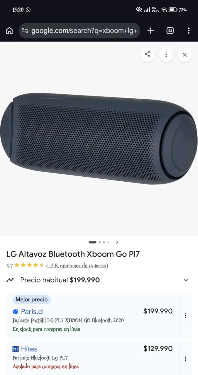 Parlante xboom pl7 - 3