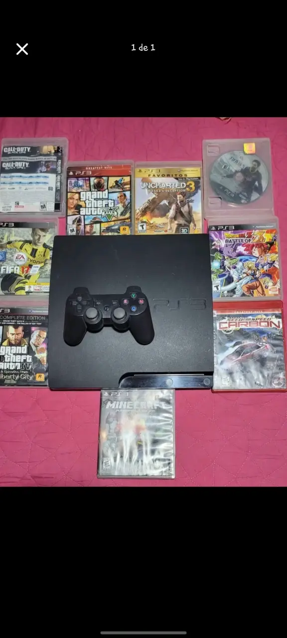 Play 3 con juegos y mando