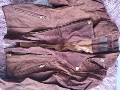 Chaqueta de reno cuero natural - miniatura 2