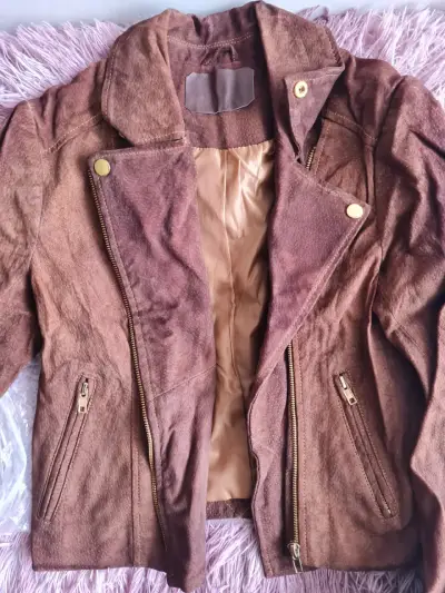 Chaqueta de reno cuero natural - miniatura 4