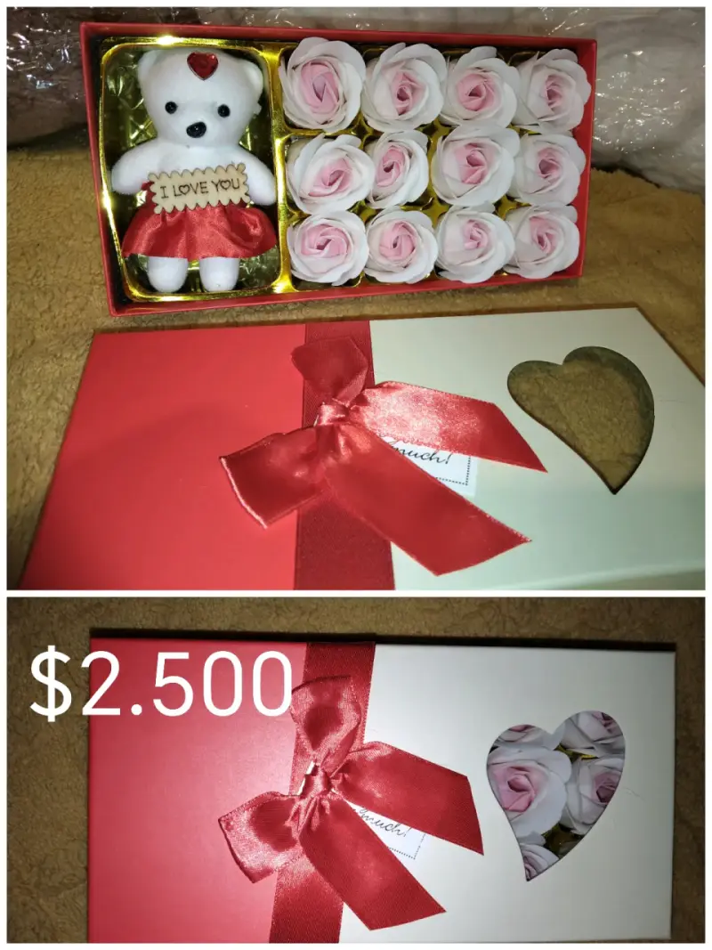 Jabones forma rosa pijama set skincare - 3