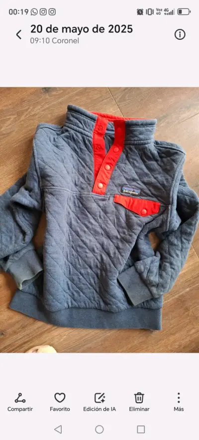 Poleron Patagonia Talla 5 a 6 años - miniatura 2