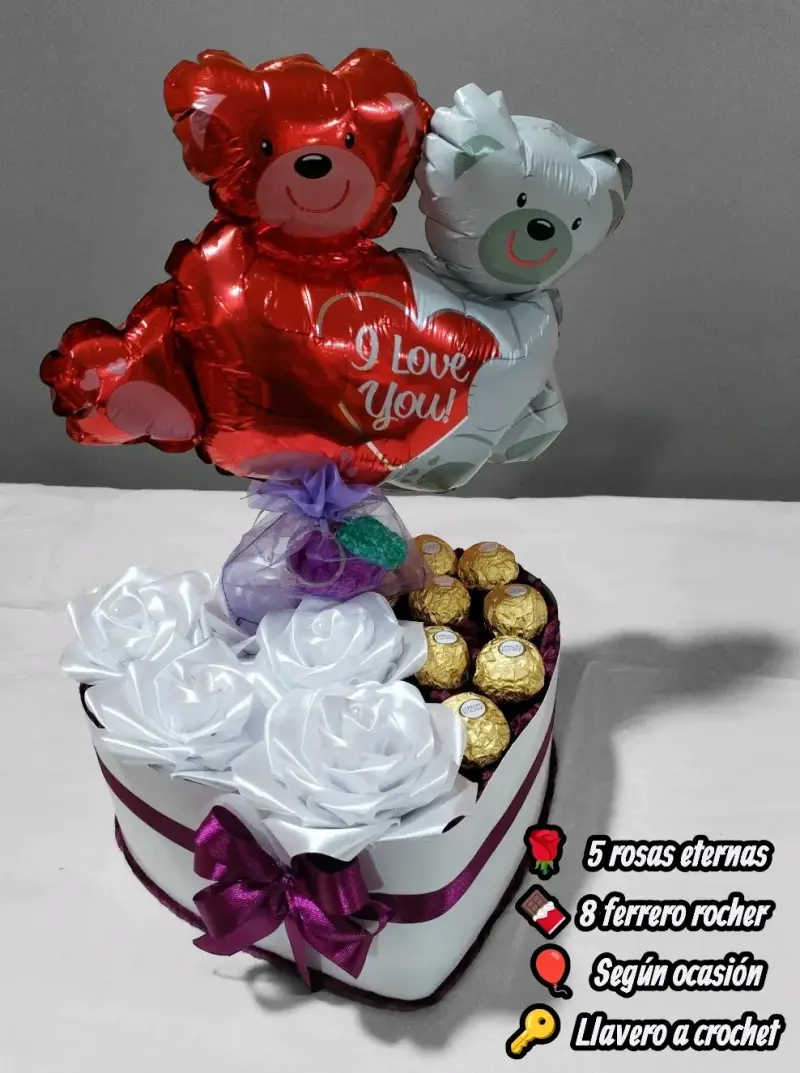 🌹Rosas eternas+chocolates 🍫 - 3