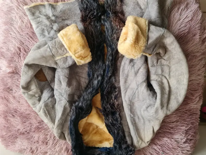 Chaqueta de cuero forrada en piel - 2