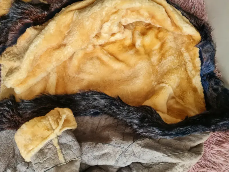 Chaqueta de cuero forrada en piel - 3