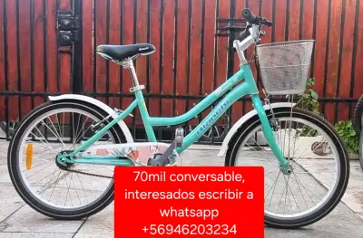 Bicicleta aro 20 color verde en perfecto estado - miniatura 4